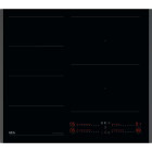 Plita incorporabila AEG TI64IG00FB, Inductie, 4 zone de gatit, PowerBoost, FlexiBridge, PowerSlide, Hob2Hood, 60 cm, Negru