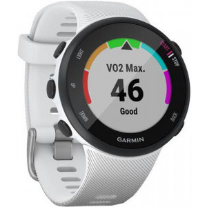 Garmin Forerunner 45S, 39 mm, White, GPS + HR