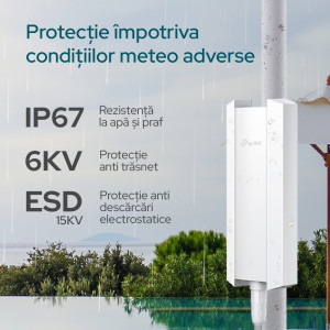 Omada by TP-LINK Gigabit EAP623-OUTDOOR HD Dual-Band WiFi 6