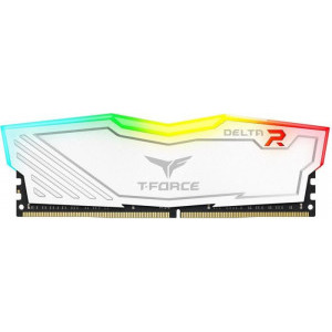 TeamGroup T-Force Delta RGB White 16GB DDR4 2666MHz CL15 Dual Channel Kit