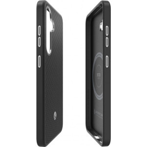 Samsung Capac protectie spate Magnet Aramid Black/Silver pentru Galaxy S25 (S931)