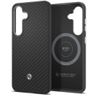 Samsung Capac protectie spate Magnet Aramid Black/Silver pentru Galaxy S25 (S931)