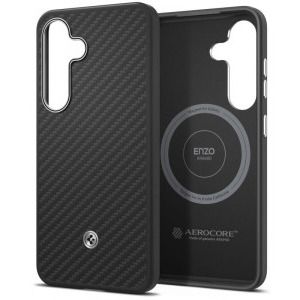 Samsung Capac protectie spate Magnet Aramid Black/Silver pentru Galaxy S25 Plus (S936)