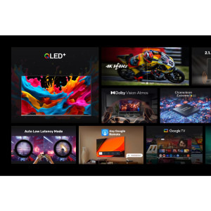 Metz Smart TV QLED Google TV 55MQE8000 Seria MQE8000 139cm 4K UHD HDR