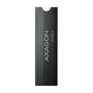 AXAGON Cooler Pasiv CLR-M2L3, Pentru M.2 SSD 80mm, Aluminiu, paduri termice silicon incluse, inaltime 3mm