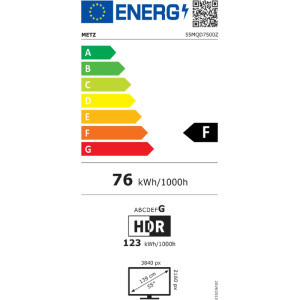 Metz Smart TV QLED Google TV 55MQD7500 Seria MQD7500 139cm 4K UHD HDR