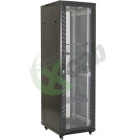Eco Xcab AS6637.9004 37U, Stand alone, 600 x 600, Glass door, Negru