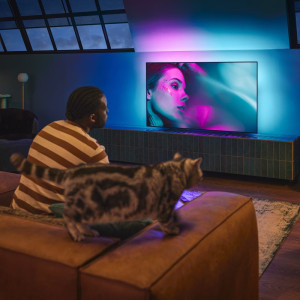 Philips Smart TV 65OLED718/12 Seria OLED718/12 164cm 4K UHD HDR Ambilight pe 3 laturi