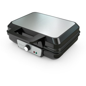 Tesla Aparat de facut gofre, Waffle-maker WM200BX, 1000W, Negru/Argintiu