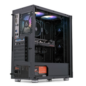 Gaming ZMEU Gold, AMD Ryzen 5 7500F 5.0GHz, 16GB DDR5, 1TB SSD, RX 6650 XT 8GB GDDR6, Iluminare RGB