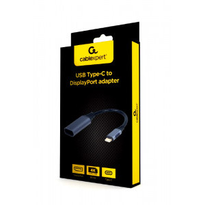 Gembird 3.0 USB-C Male - DisplayPort Female, 0.15m, gri