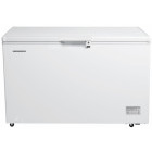 Lada frigorifica Heinner HCF-HM371CE++, 371 L, Clasa E, Sistem convertibil racire / congelare, Control electronic, Alb