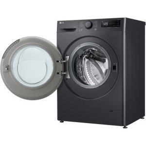 LG F4DR510S2M, Spalare 10 kg, Uscare 6 kg, 1400 RPM, Clasa B, Direct Drive, TurboWash, Negru