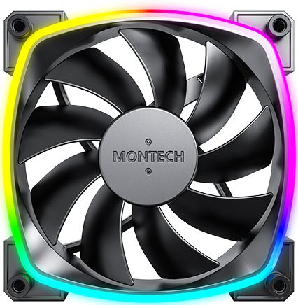 Ventilator / radiator Montech AX120 PWM ARGB 120mm Black