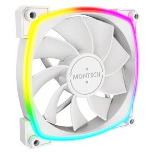 Montech RX120 PWM Reversed 120mm ARGB White Three Fan Pack