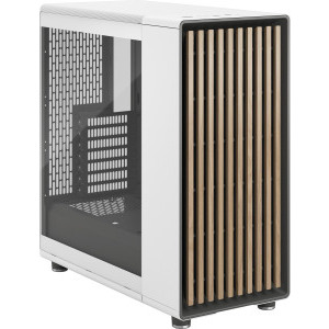 Fractal Design North Chalk White TG Clear
