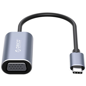 Orico 1x USB tip C Male - 1x VGA Female, 0.15 m, gri-negru