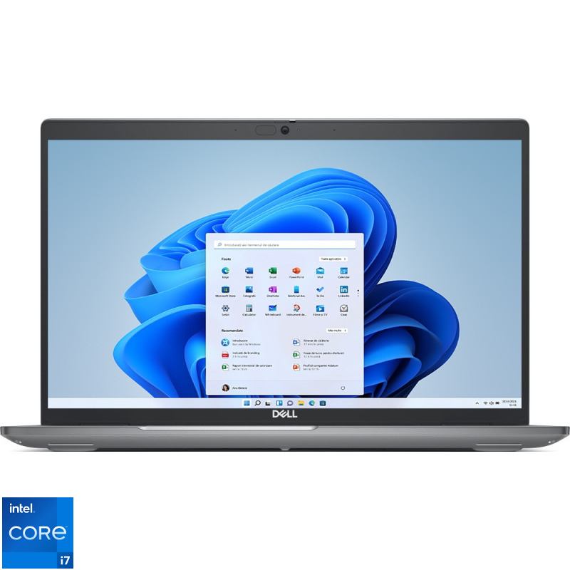 Laptop DELL 15.6'' Latitude 5540, FHD IPS, Procesor Intel® Core™ i7-1365U (12M Cache, up to 5.20 GHz), 16GB DDR4, 512GB SSD, Intel Iris Xe, Win 11 Pro, Grey, 3Yr ProSupport