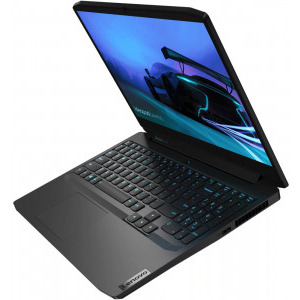 Lenovo Gaming 15.6'' IdeaPad 3 15ARH05, FHD IPS, Procesor AMD Ryzen™ 5 4600H (8M Cache, up to 4.0 GHz), 8GB DDR4, 256GB SSD, GeForce GTX 1650 4GB, No OS, Onyx Black