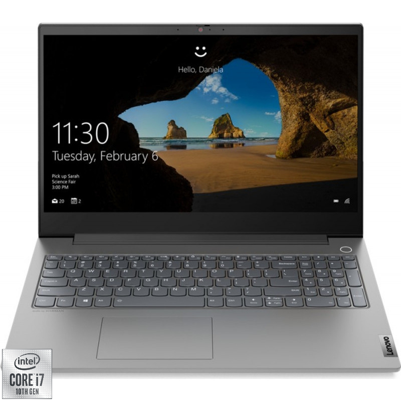 Laptop Lenovo 15.6” ThinkBook 15p IMH, UHD IPS, Procesor Intel® Core™ i7-10750H (12M Cache, up to 5.00 GHz), 16GB DDR4, 1TB SSD, GeForce GTX 1650 Ti 4GB, Free DOS, Mineral Grey Lenovo imagine noua idaho.ro