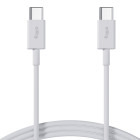 Cablu de date / adaptor Allity AUC-03, USB-C Male la USB-C Male, 100 W, 1 m, White