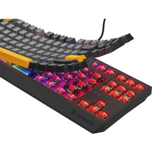 Genesis THOR 230 TKL RGB Anchor Grey Negative Outemu Red Switch Mecanica