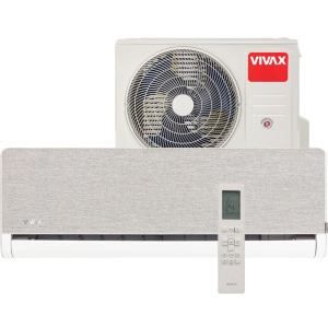 Aer conditionat VIVAX H+ Design Silver, 18000 BTU, Clasa A++/A+, Wi-Fi, Inverter, Golden Fin, Ionizator + Kit instalare inclus