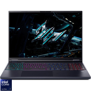 Laptop Acer Gaming 16 Predator Helios Neo 16 AI PHN16-73, WQXGA IPS 180Hz, Procesor Intel® Core™ Ultra 7 255HX (30M Cache, up to 5.20 GHz), 16GB DDR5, 1TB SSD, GeForce RTX 5060 8GB, No OS, Abyssal Black