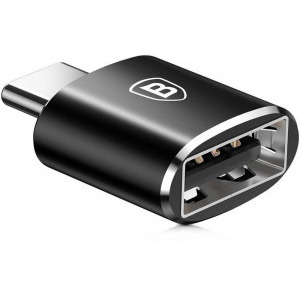 Baseus Adaptor CATOTG-01, USB-C Male la USB Female, Black