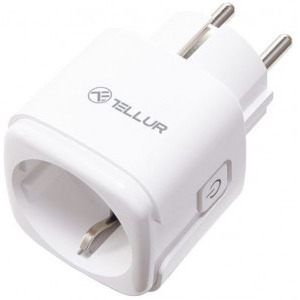 Tellur Priza WiFi Smart TLL331311, Monitor consum, 3680W, 16A, Alb
