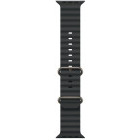 Apple Ocean Band Black, 49mm Natural Titanium Finish