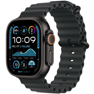 Apple Ocean Band Black, 49mm Black Titanium Finish