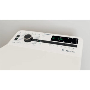 Whirlpool verticala TDLRBX6252BSEU, 6 kg, 1200 RPM, Clasa B, Inverter, 6h Sense, FreshCare, SoftOpening, Display, Alb