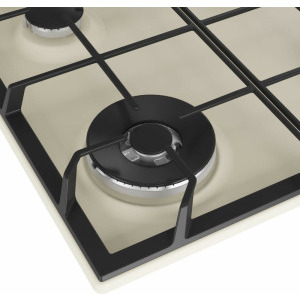 Beko HIGG64125SCR, Gaz, 4 arzatoare, Siguranta plita, Aprindere integrata, 60 cm, Crem