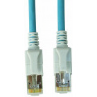 Cablu retea Schrack CAT6a Patch Cable S/FTP cu LED 1m albastru