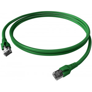 Schrack CAT6a Patch Cable S/FTP 1m verde