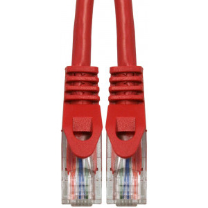 Schrack Cat.5 Patch Cable U/UTP 1m rosu