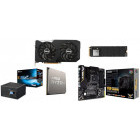 ASUS Radeon RX 6600 XT DUAL O8G 8GB GDDR6 128-bit+ AMD Ryzen 5 3600 3.6GHz + ASUS TUF GAMING B450M-PRO II  + HP EX900 500GB PCI Express 3.0 x4 M.2 2280 + Seasonic S12III-650, 80+ Bronze, 650W