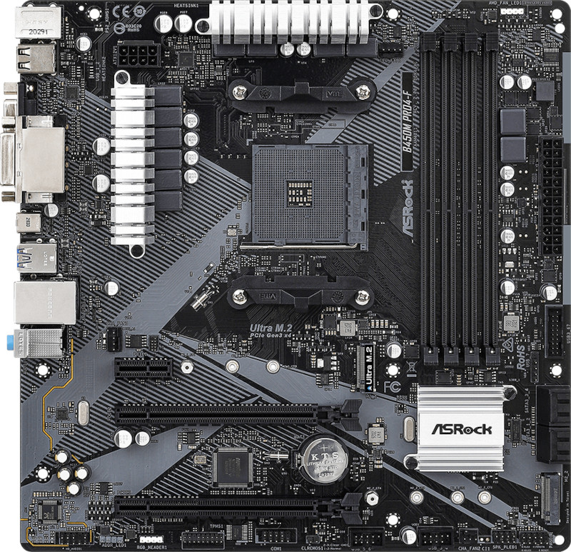 Placa de baza ASRock B450M PRO4-F R2.0