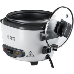 Russell Hobbs Aparat pentru gatit orez, Aparat de gatit orez 27020-56, 200W, 0.4L, Alb/Negru