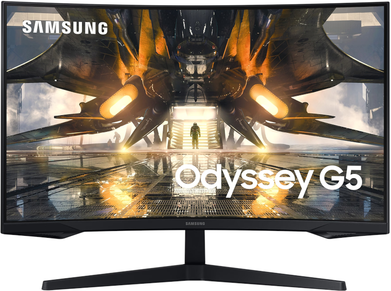 Monitor LED Samsung Gaming Odyssey G5 LS32AG550EPXEN Curbat 32 inch QHD VA 1 ms 165 Hz HDR FreeSync Premium