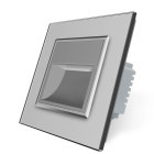 Livolo Lampa de veghe LED cu rama din sticla, Gri