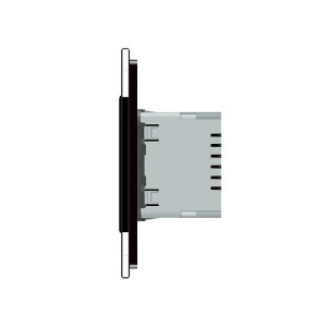 Livolo Lampa de veghe LED cu rama din sticla, Neagra
