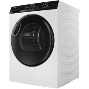 Haier HD80-A3959-S, Pompa de caldura, 8 kg, Clasa C, Inverter, iRefresh, Dry Sensor, Pillow drum, iTime, Filtru triplu, Alb