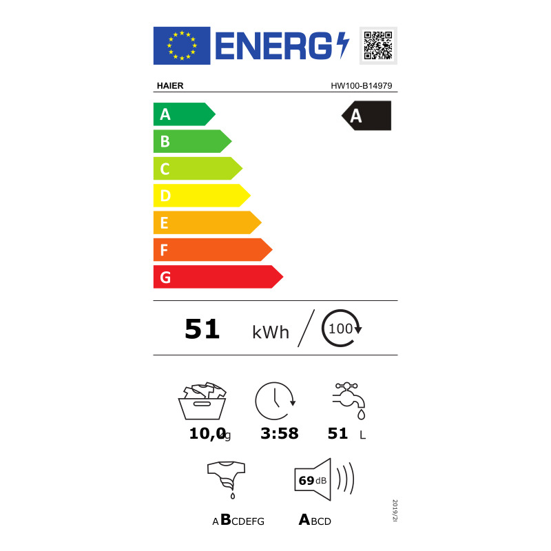 Masina de spalat rufe Haier HW100GBD14979SUS, 10 kg, 1400 RPM, Clasa A, Direct Motion, Refresh, ABT, Steam, Drum Light, Dual Spray, Pillow Drum, AutoDose, Display LED, iTime, Smart Detecting, Antracit