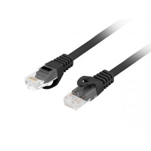 Cablu retea Lanberg PCU6-10CU Cat.6 Patch cable LSZH CU 1m Black
