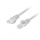Cablu retea Lanberg PCU6-10CU Cat.6 Patch cable LSZH CU 0.5m Grey