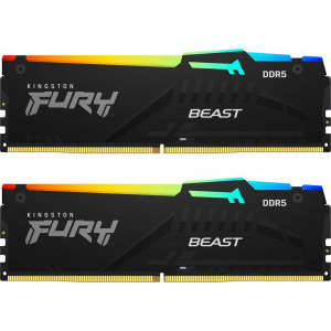 Memorie Kingston FURY Beast RGB 32GB DDR5 5200MHz CL40 Dual