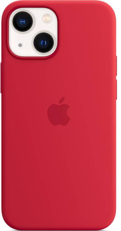 Apple Protectie pentru spate, material silicon, cu MagSafe pentru iPhone 13 Mini, culoare Red