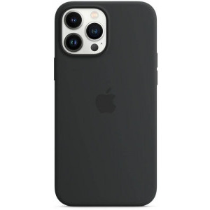 Apple Protectie pentru spate, material silicon, cu MagSafe pentru iPhone 13 Pro Max, culoare Midnight